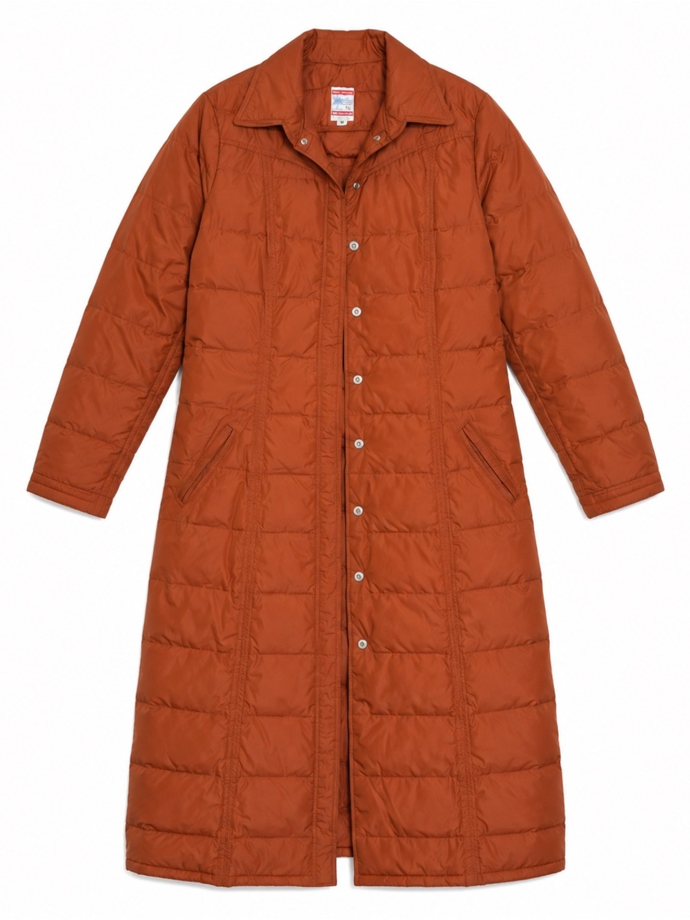 Orange Long-Line Vintage Winter Coat • Frostline Kits